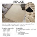 Ver imagem 5 de Tapete Luxuoso Sala e Quarto Realce Sand - Cor Areia 60 - Tamanho 250 X 300 Cm - J Serrano