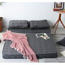 Ver imagem 3 de Puff Luxo com Travesseiro Casal Fibras Siliconadas Antialérgico Multiuso Estampado Bf Colchões