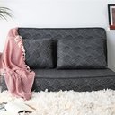 Ver imagem 1 de Puff Luxo com Travesseiro Casal Fibras Siliconadas Antialérgico Multiuso Estampado Bf Colchões