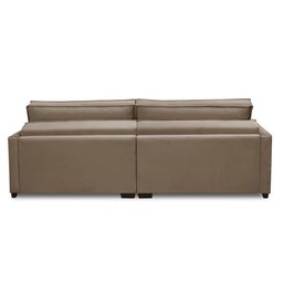 Sofá Cama Retrátil e Reclinável 2,10m com Molas Karen Veludo Cappuccino Adonai Estofados - 7