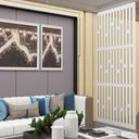 Ver imagem 1 de Painel Vazado Divisória Mdf London Branco - 1,80x2,20m