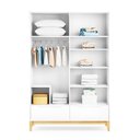 Ver imagem 7 de Quarto Bebê Retrô Amor Perfeito Berço Cômoda E Guarda-roupa
