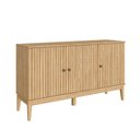 Ver imagem 1 de Buffet Aparador com 3 Portas Mel Mdp 134x38x77cm Mb 1061 Movelbento