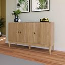Ver imagem 2 de Buffet Aparador com 3 Portas Mel Mdp 134x38x77cm Mb 1061 Movelbento