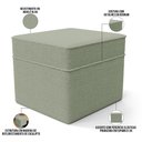 Ver imagem 6 de Poltrona de Amamentação com Balanço e Puff Mavie L02 Bouclê Oliva - Lyam Decor
