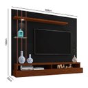 Ver imagem 3 de Painel de Tv Decorativo para Sala Preto/canela