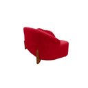 Ver imagem 6 de Namoradeira Sofá Feijão Moscou 130cm Orgânica Veludo Vermelho