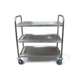 Carrinho de transporte com 3 bandejas Therj CA3PP2A AISI 430 50CMX80CMX90CM - 1