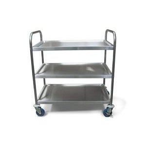 Carrinho de transporte com 3 bandejas Therj CA3PP2A AISI 430 50CMX80CMX90CM