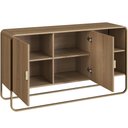 Ver mais imagens de Aparador Buffet para Sala de Jantar 2 Portas Industrial 135cm Alek A03 Hanover Dourado - Lyam Decor