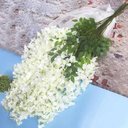 Ver imagem 6 de 12 Glicinas Artificials Trepadeira Realista Flores Folhagem:Rosa e Branco