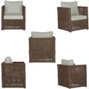 Ver imagem 5 de Mesa e 3 Poltronas Madri Corda Náutica Estofado 3 Trama Marrom