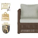 Ver imagem 4 de Mesa e 3 Poltronas Madri Corda Náutica Estofado 3 Trama Marrom