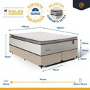 Ver imagem 6 de Cama Box com Colchão de Molas Ensacadas Pillow Top Supreme Lux Queen 158cm