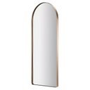 Ver imagem 4 de Espelho Grande Corpo Inteiro Oval Base Reta com Moldura em Metal Industrial 150 X 40 Cm