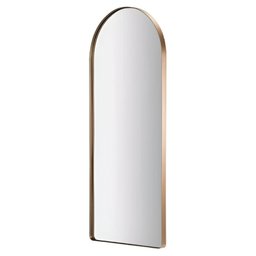 Espelho Grande Corpo Inteiro Oval Base Reta com Moldura em Metal Industrial 150 X 40 Cm - 4