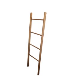 Escada Decorativa de Madeira Pinus Toalheiro Revisteiro Treliça e Mantas - 155 X 45 Cm - 1