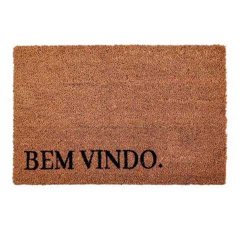 Tapete Capacho Bem Vindo Antiderrapante Luxo 40x60cm - Yangzi