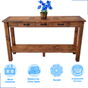 Ver imagem 3 de Buffet Aparador Retro Sala de Estar 150 Cm Jantar Cozinha Luxo Balcão Madeira Multiuso Organizador