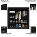 Ver imagem 6 de Guarda-Roupa Casal 3 Portas com 2 Gavetas com Pés 100% MDF Roma Yescasa