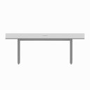 Ver imagem 5 de Mesa Reunião 8 Lugares 230cm Central Tomada Escritório Industrial Executive Cinza