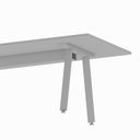 Ver imagem 7 de Mesa Reunião 8 Lugares 230cm Central Tomada Escritório Industrial Executive Cinza