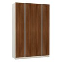 Ver imagem 1 de Guarda-roupa Solteiro Luciane 4 Portas 3 Gavetas Prime Plus 160 Cm