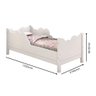 Cama Infantil Cristal Juvenil Conforto Segurança Design Unissex:branco - 3