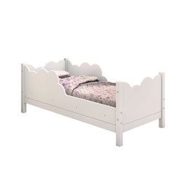 Cama Infantil Cristal Juvenil Conforto Segurança Design Unissex:branco - 2