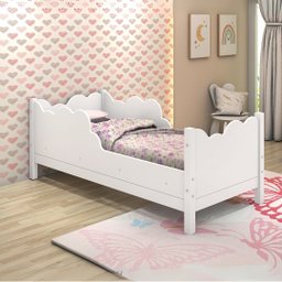 Cama Infantil Cristal Juvenil Conforto Segurança Design Unissex:branco - 4