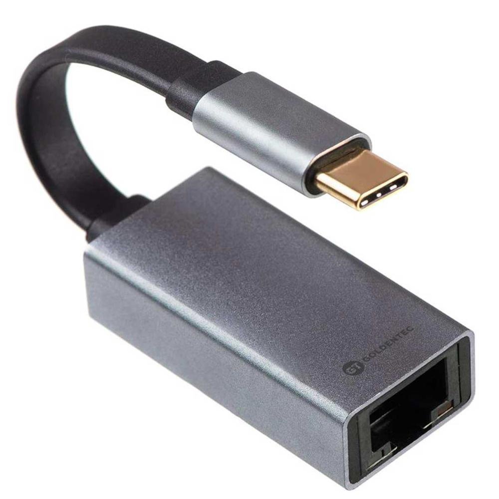 Adaptador USB C para RJ45 - Gigabit - Goldentec | MadeiraMadeira