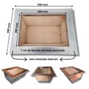 Ver imagem 3 de Kit Churrasqueira Coifa Inox Gourmet  Espetos Braseiro 45x30