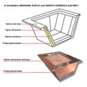 Ver imagem 4 de Kit Churrasqueira Coifa Inox Gourmet  Espetos Braseiro 45x30