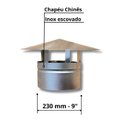 Ver imagem 2 de Kit Churrasqueira Coifa Inox Gourmet  Espetos Braseiro 45x30
