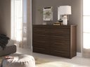 Ver imagem 1 de Cômoda Elegance 8 Gavetas Cappuccino Wood Grande para Quarto Casal