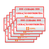 Placa em Alumínio Cuidado Geração Distribuída Copel 10 Unidades - 1