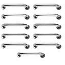 Ver imagem 1 de Barra de Apoio Aço Inox 40cm Kit 11 Unidades Idoso Cadeirante Deficiente Banheiro Box Corrimao Segur