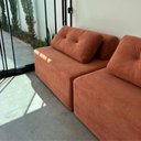 Ver imagem 7 de Sofá Modular Cielo 240cm Recepção Loja Sala de Estar Bouclê Terracota - Montanari's Decor