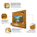 Ver imagem 6 de Estante Ripado para TV até 84 Polegadas com LED 100% MDF 228,8CMX250CM Ripada 3 Portas Nobre Luminare