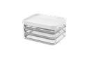 Ver imagem 1 de Pote Coza Clear Trio 840 Ml Branco