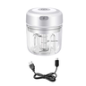 Mini Processador de Alimentos Alho Cebola Elétrico Recarregável Com 3 Lâminas de Aço Inox Cabo USB - 1