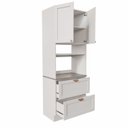Ver imagem 3 de Torre para Microondas Planejada Arizona CabeCasa MadeiraOriginals Branco