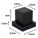 Ver imagem 5 de Kit Acessorios de Banho Lavatorio + Acabamentos Quadrado Preto Fosco