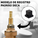 Ver imagem 7 de Kit Acessorios de Banho Lavatorio + Acabamentos Quadrado Preto Fosco
