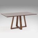 Ver imagem 1 de Mesa de Jantar Paris Largura 120cm Laca Avelã