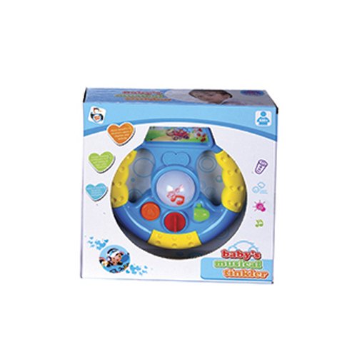 Brinquedo para Bebês Volante Musical:Azul - 2