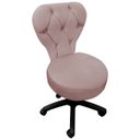 Ver imagem 2 de Cadeira Mocho Soft Escritório Estética Veludo - Sofa Store:veludo Rosê Gold