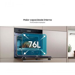 Forno Samsung Elétrico de Porta Dupla Air Fry e Wi-fi 76l 220v Nv7b4545sak/bz - 5 Forno Samsung Elétrico de Porta Dupla Air Fry e Wi-fi 76l 220v Nv7b4545sak/bz - 5