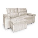 Ver imagem 5 de Sofá Retrátil e Reclinável 2 Lugares Verona 1,50m- Élpis Móveis - Veludo Bege