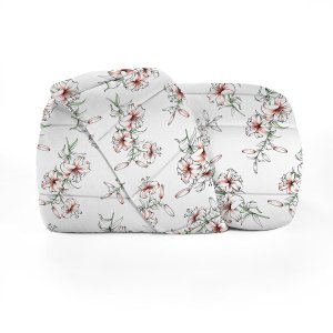 Edredom - Casal - Crystal - Cascata - Dupla Face - 100% Algodão - Teka